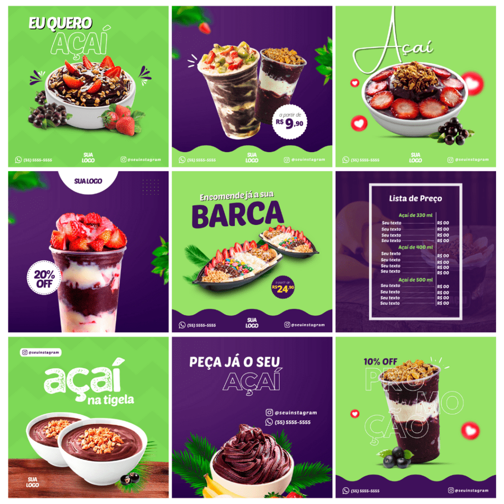 Canva Pack Açaí