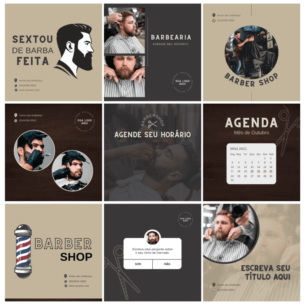 Canva Pack Barbearia