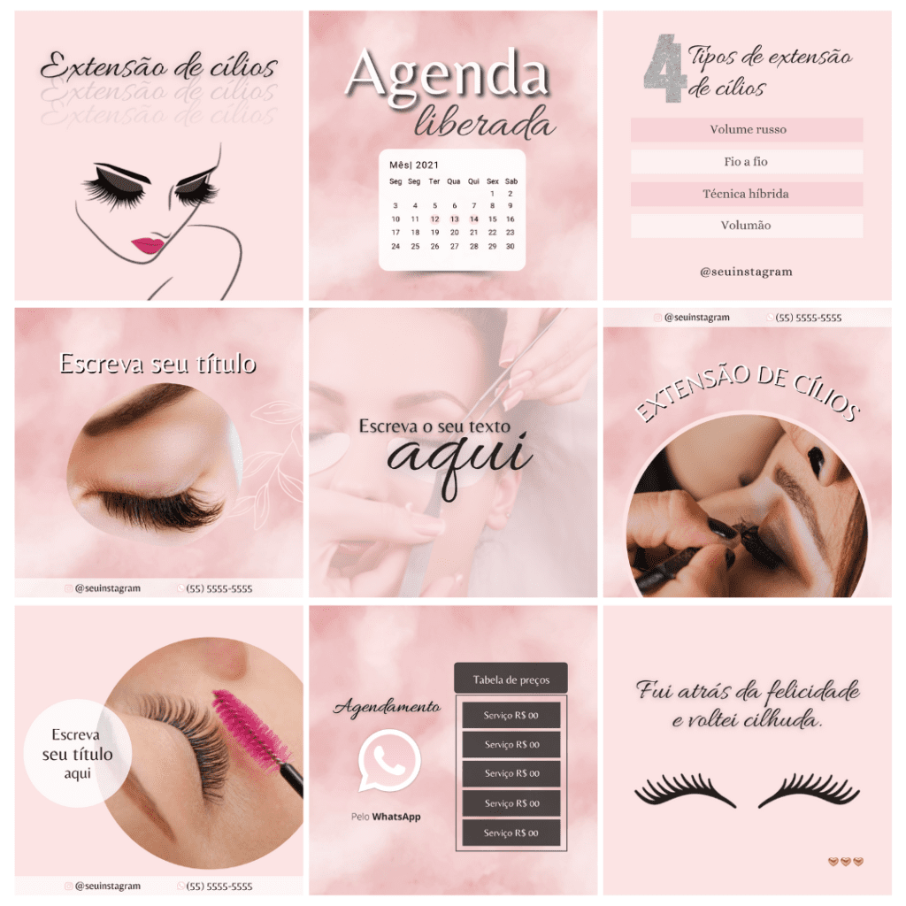 Pack Extensão de Cilios