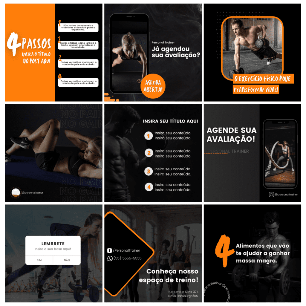 Pack Personal Trainer e Academia